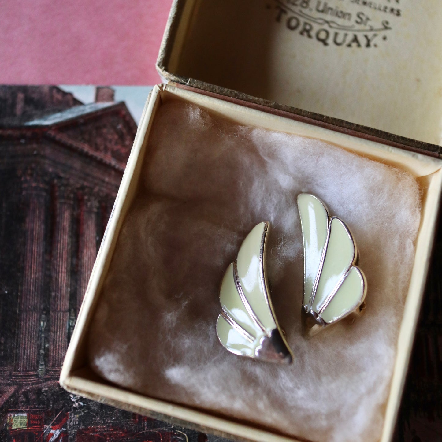 イエロー フェザー イヤリング