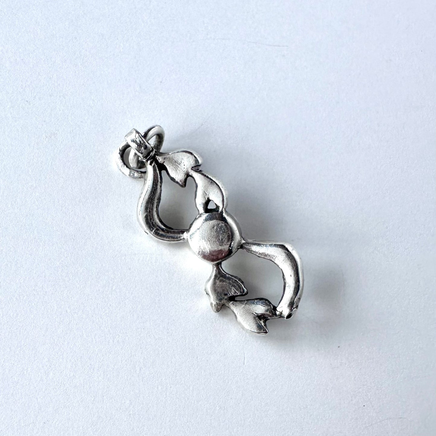 アンティーク クリアグラス ペンダントトップ