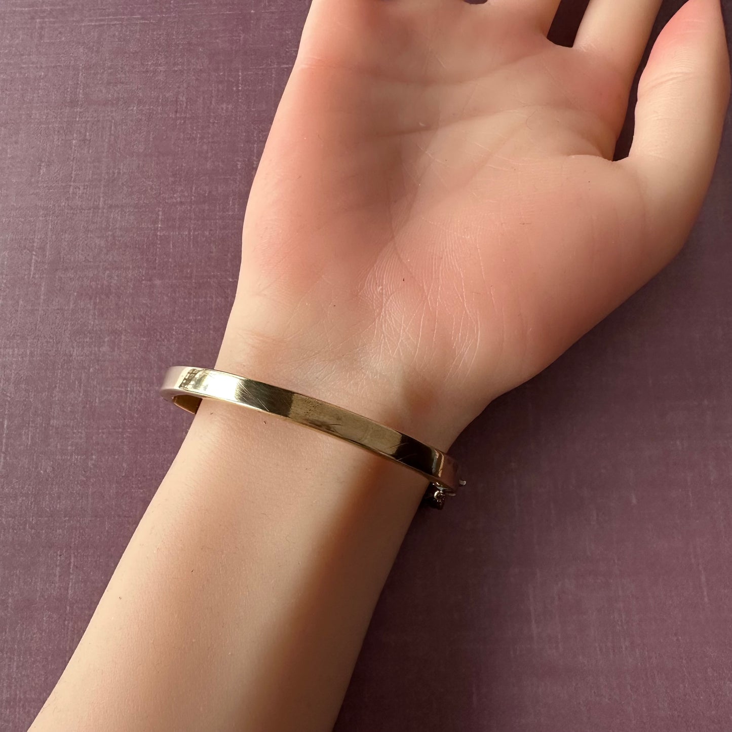 ロールドゴールド アンティーク バングル