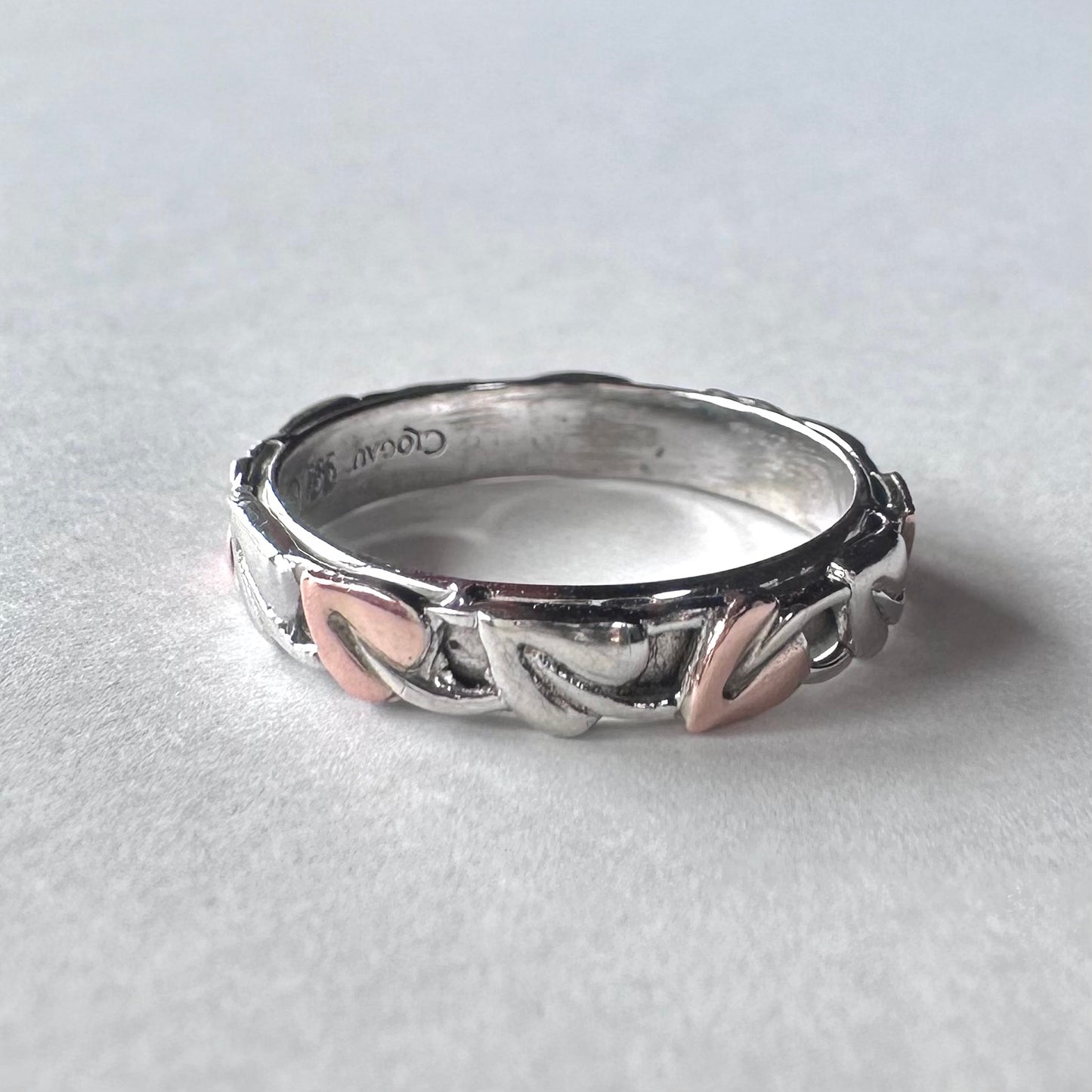 Clogau ウェルシュゴールド＆スターリングシルバー エタニティリング 12号
