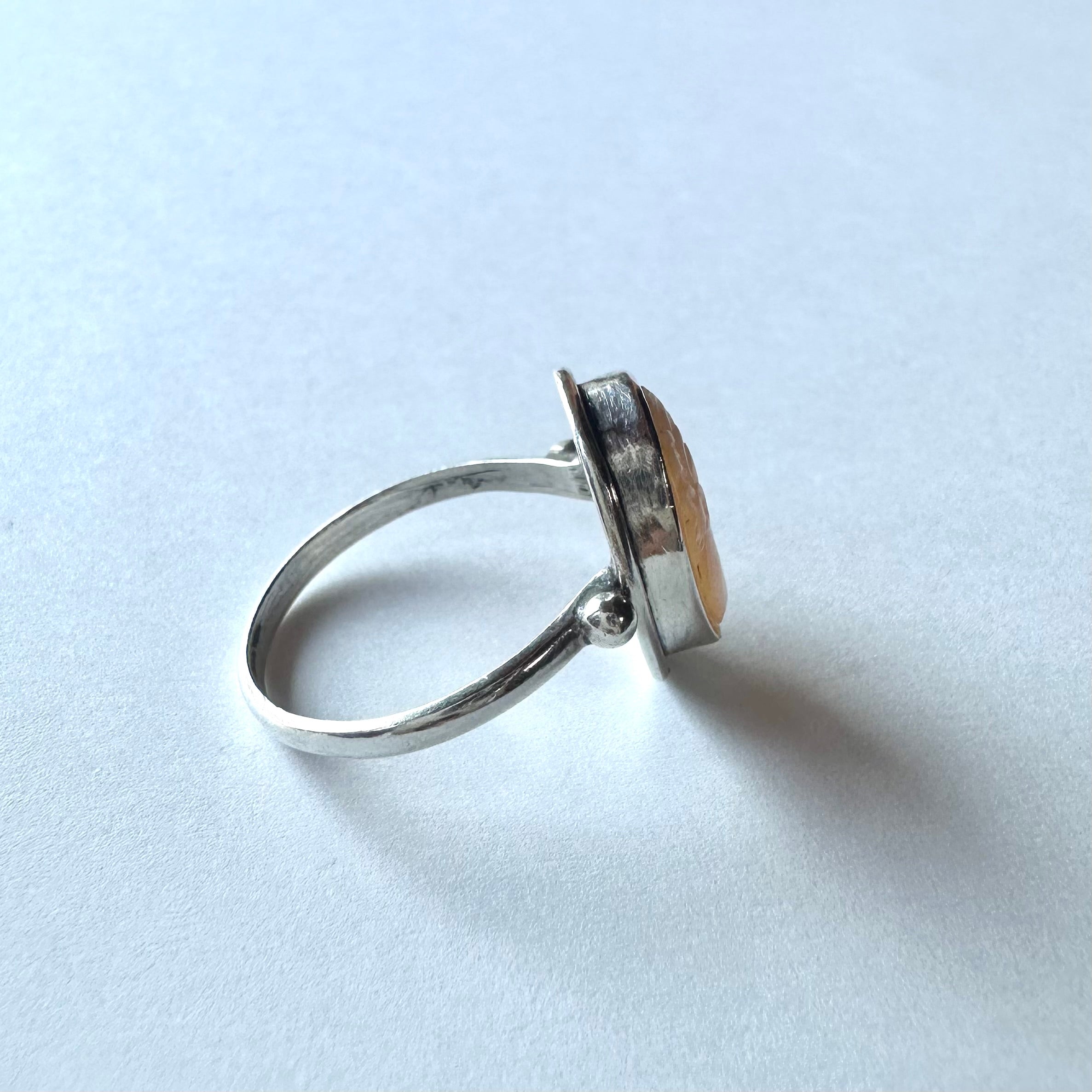 シェルカメオ ヴィンテージリング 15号 – Amelie Antique
