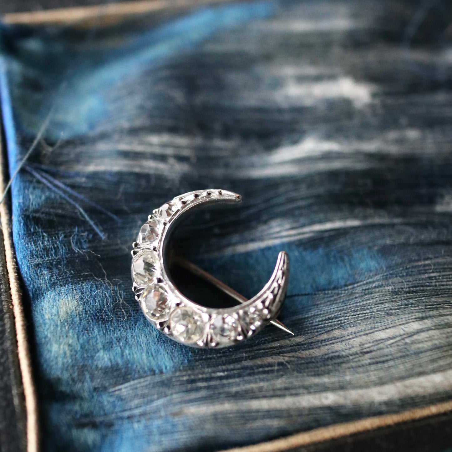 シルバー900 ミニクレセント ブローチ