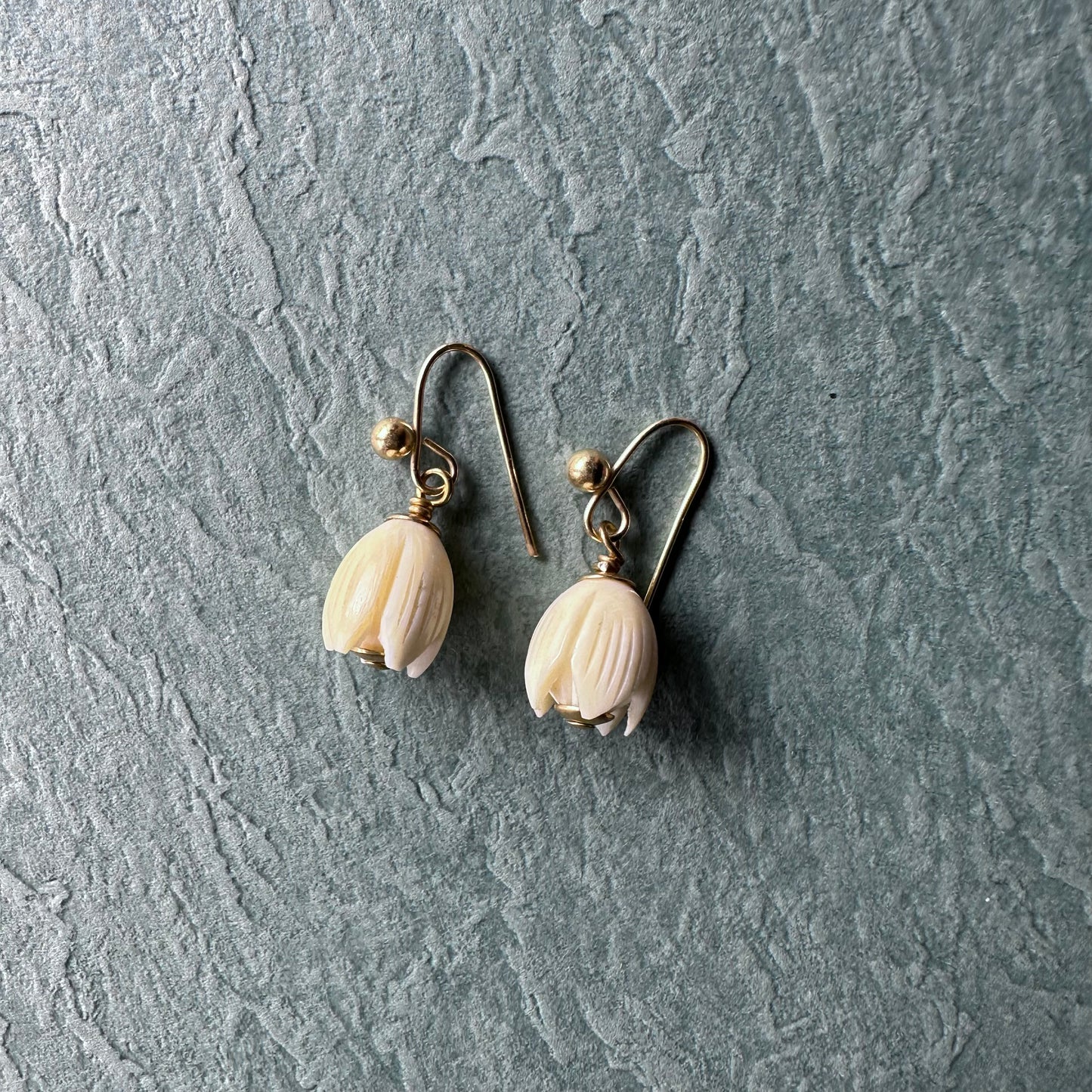 すずらん アンティークパーツ ピアス