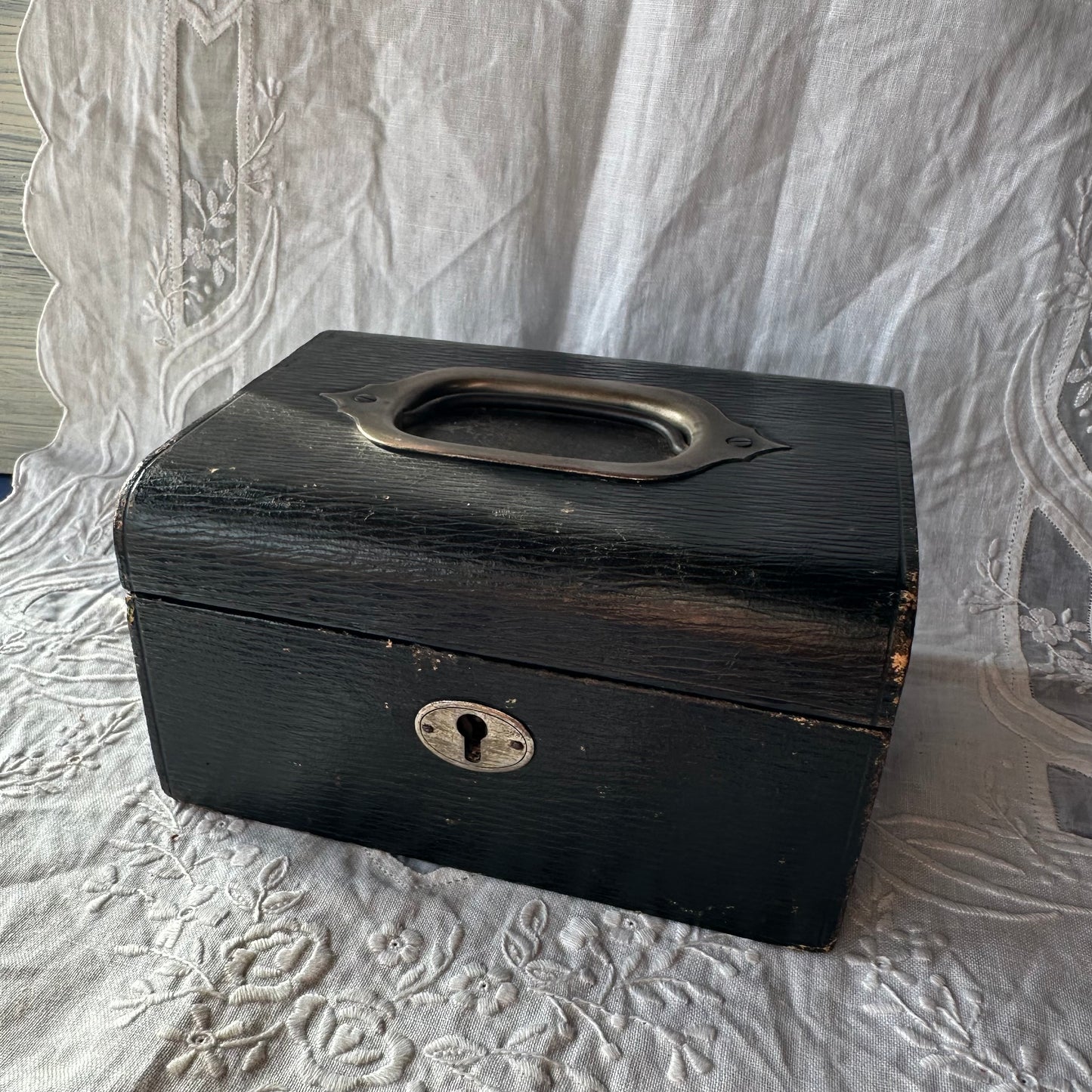 アンティークジュエリーボックス ダークグリーン