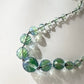 ブルー×グリーン ウラングラス ネックレス
