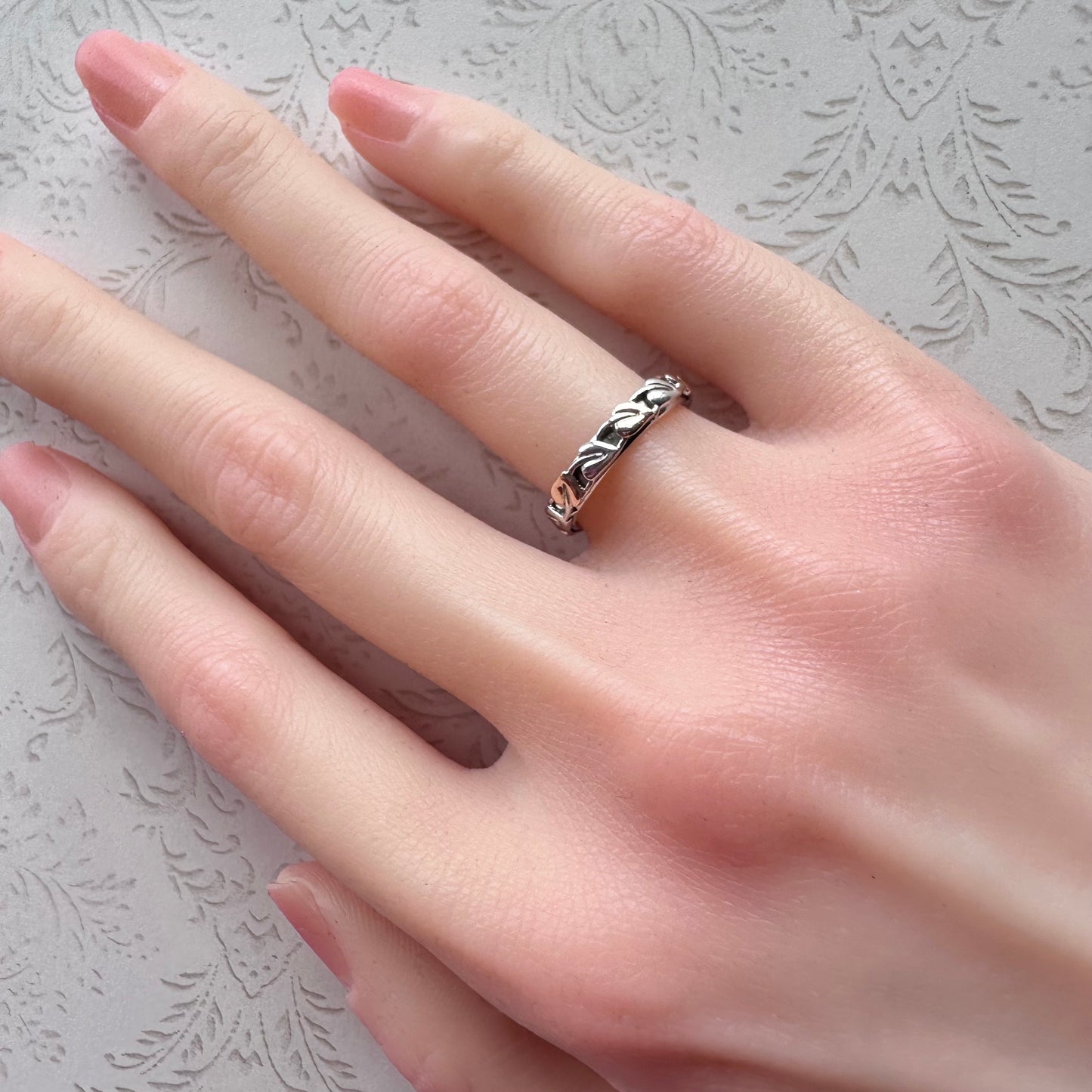 Clogau ウェルシュゴールド＆スターリングシルバー エタニティリング 12号