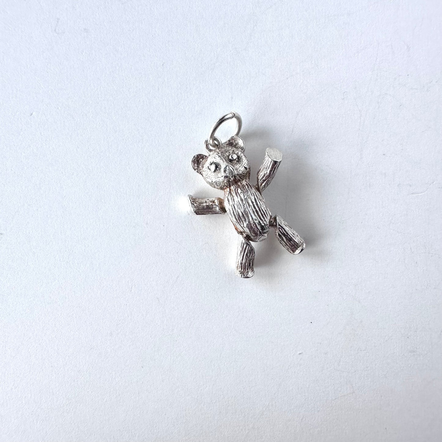 テディベア ヴィンテージシルバーチャーム(ムーヴタイプ)
