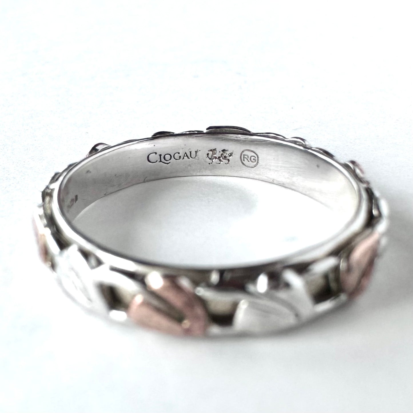 Clogau ウェルシュゴールド＆スターリングシルバー エタニティリング 14.5号