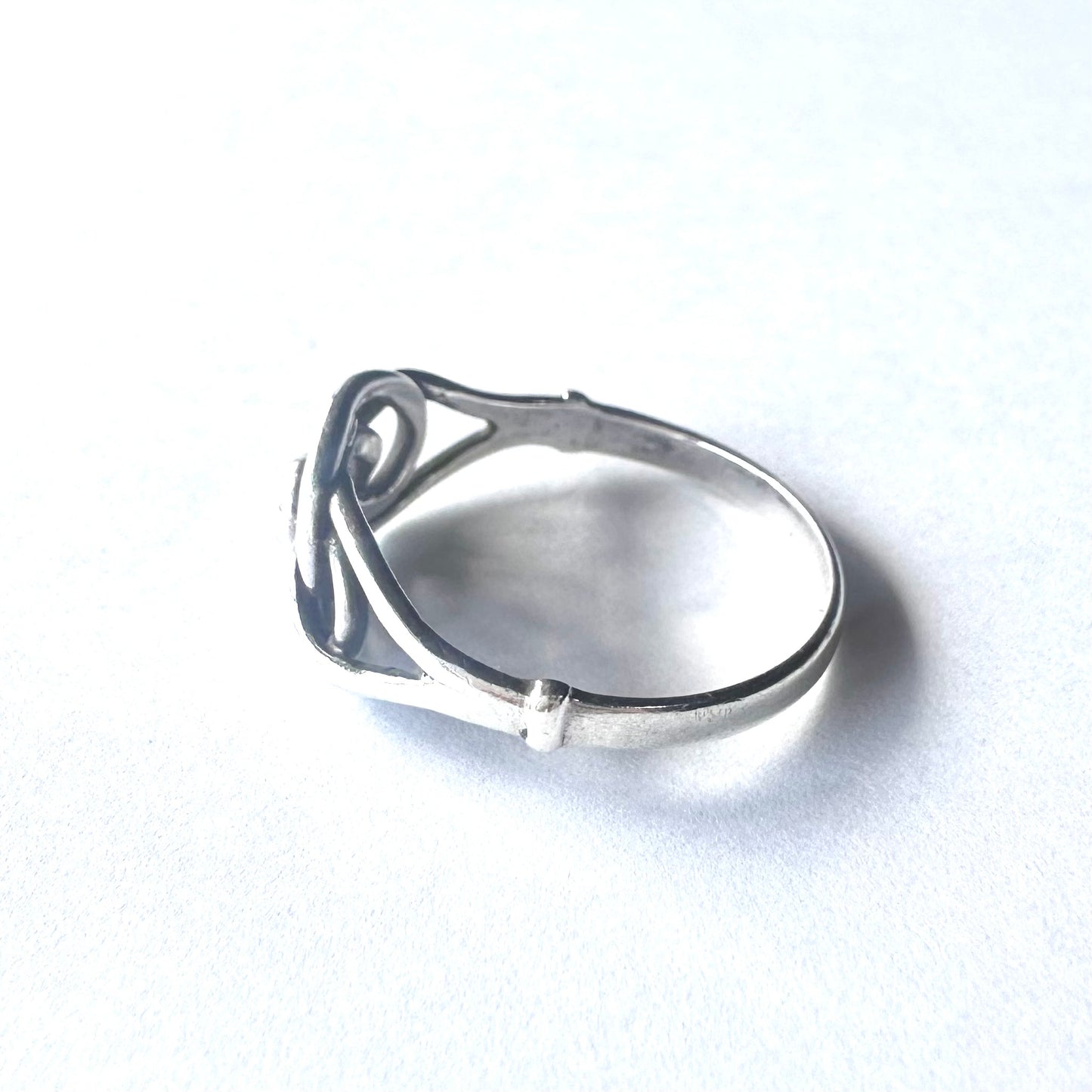 スターリングシルバー ラヴァーズノット ヴィンテージリング 18号