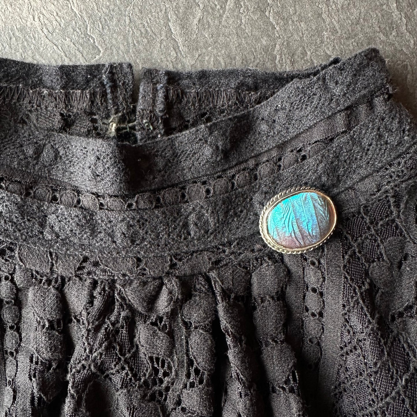 バタフライウィング オーバルブローチ ⑥