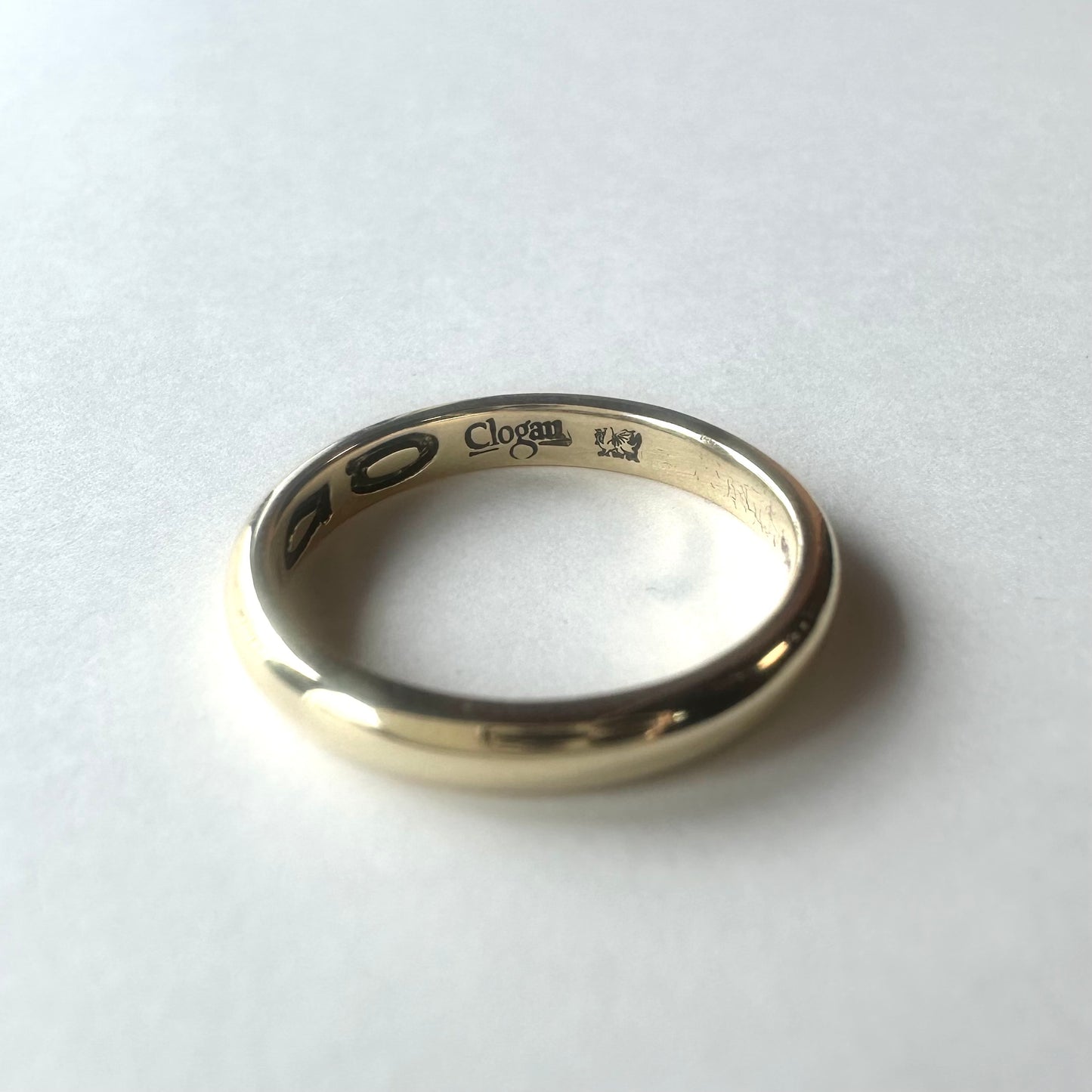 ウェルシュゴールド 9ctゴールド Clogau ウェディングバンドリング 13.5号