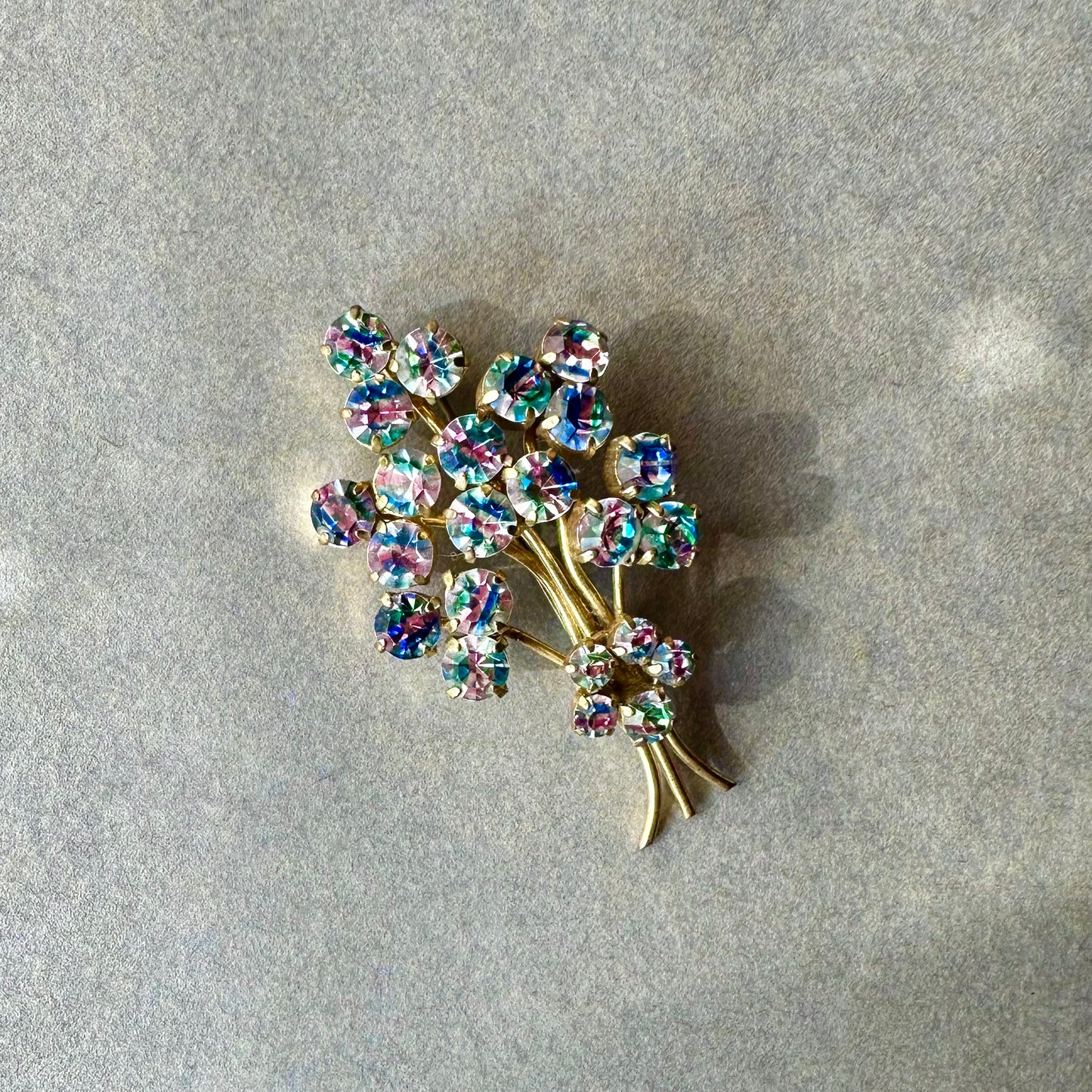 アイリスグラス フラワーブーケブローチ