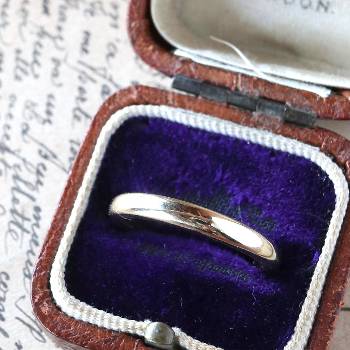 ウェルシュゴールド 9ctゴールド Clogau ウェディングバンドリング 13.5号