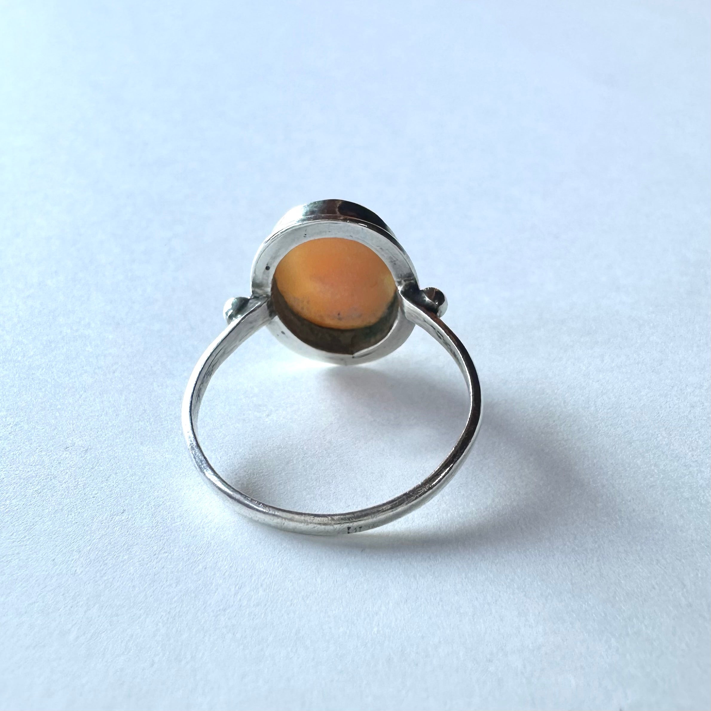 期間限定セール シェルカメオ Antique Amelie – 15号 ヴィンテージリング アクセサリー