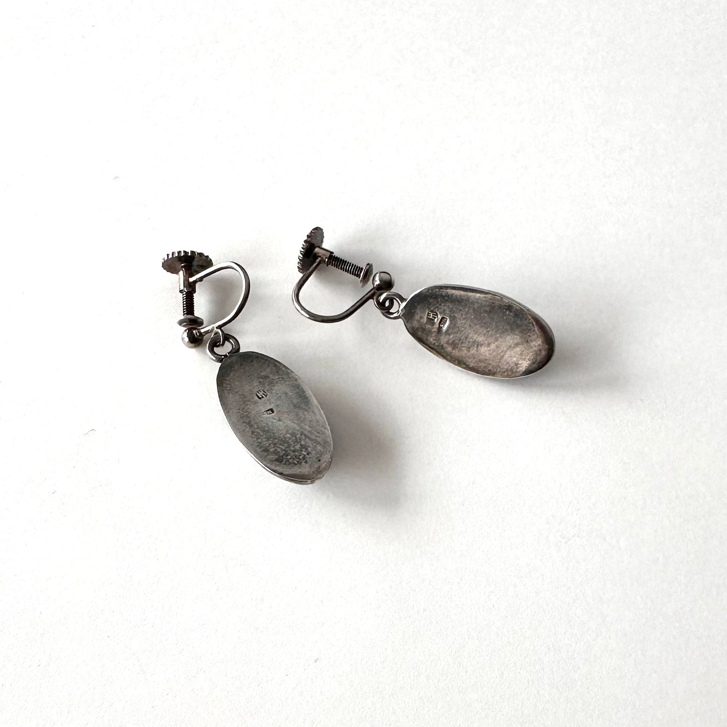 イヤリング バンデッドアゲート イヤリング