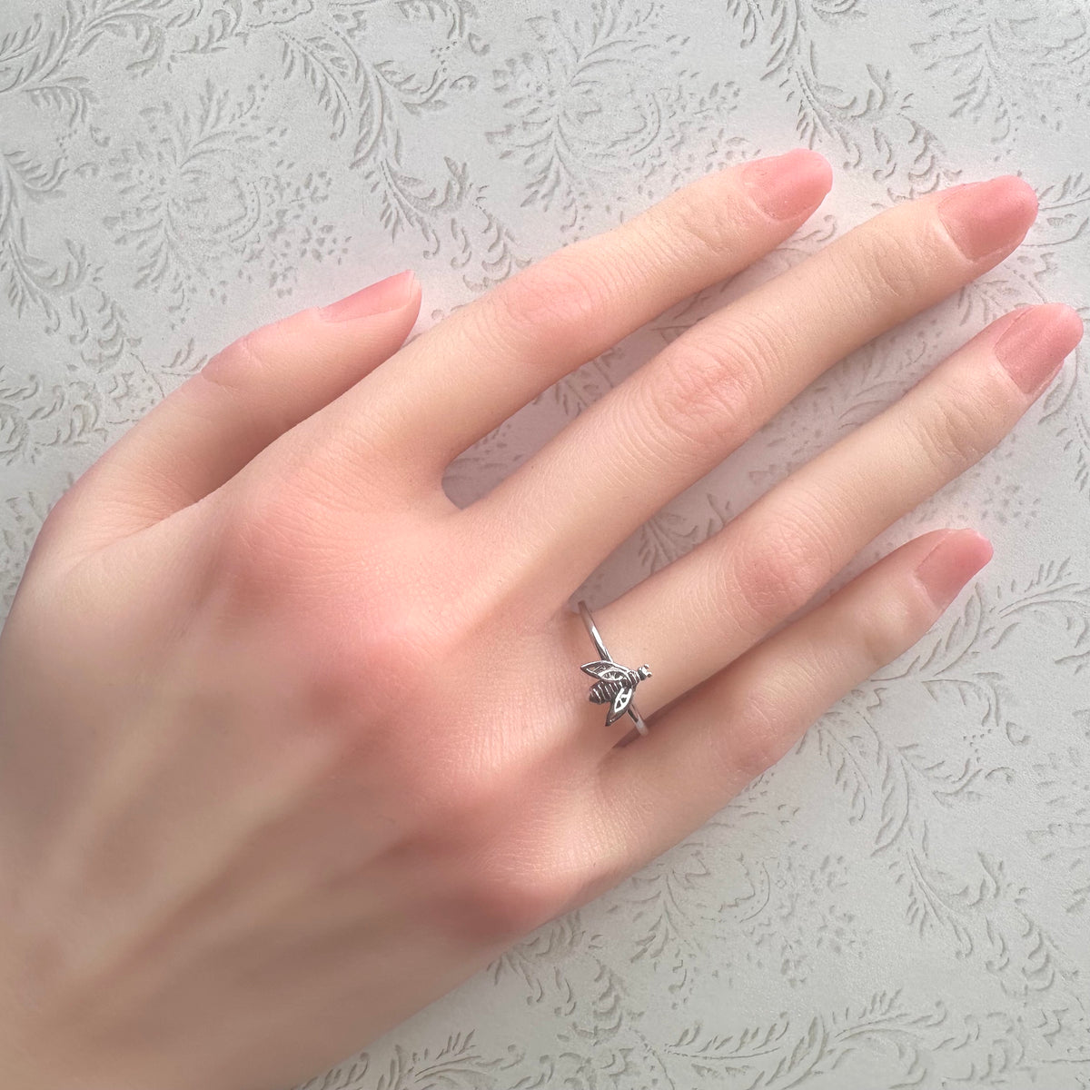 Clogau ウェルシュゴールド＆スターリングシルバー 蜂 リング 14.5号