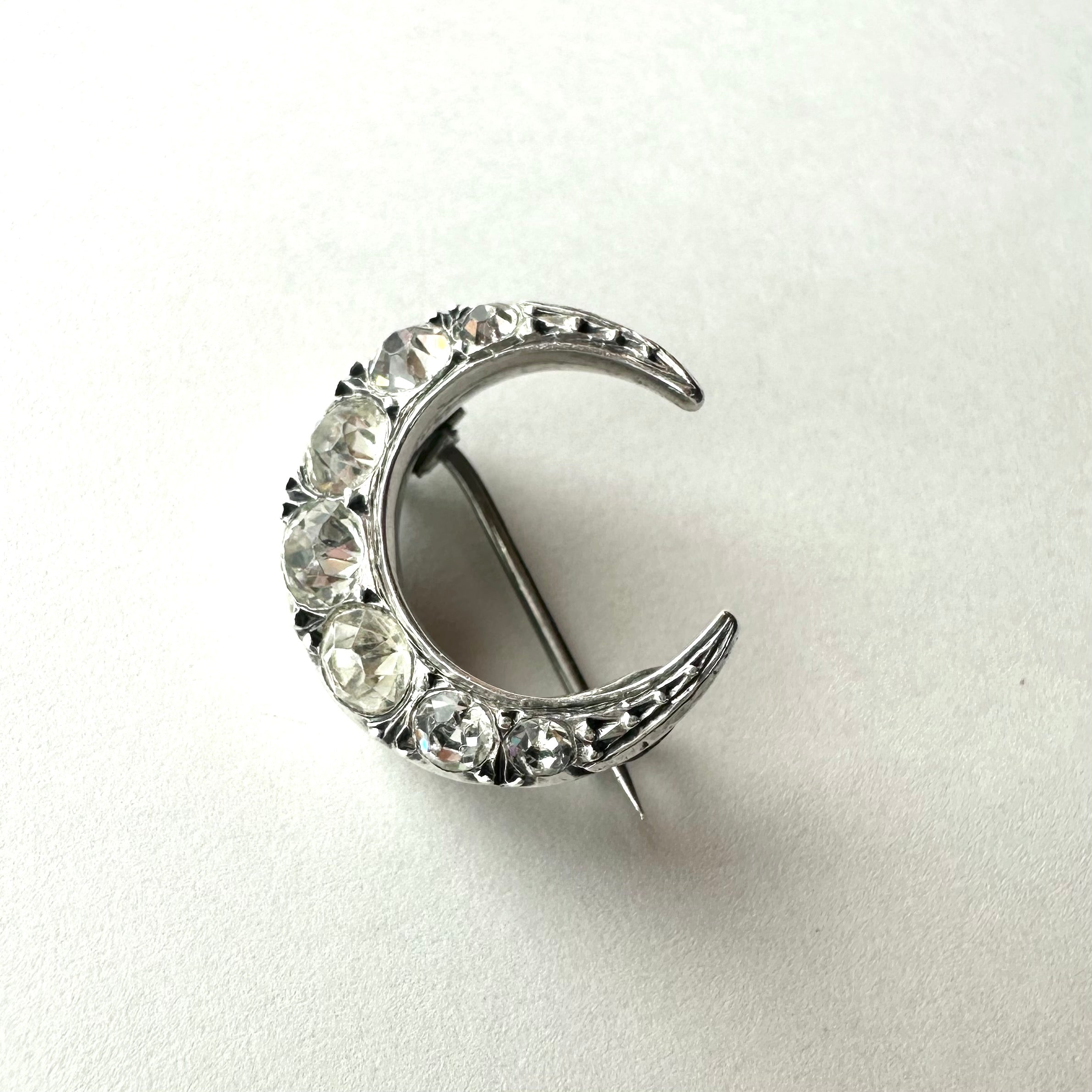 シルバー900 ミニクレセント ブローチ – Amelie Antique