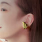 イエロー フェザー イヤリング