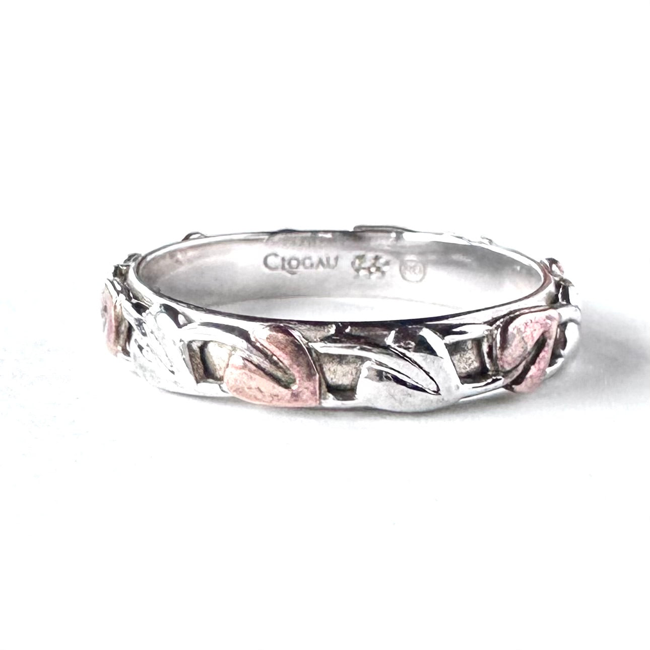 Clogau ウェルシュゴールド＆スターリングシルバー エタニティリング 14.5号