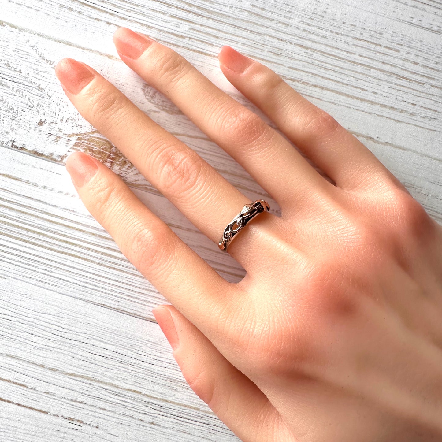 Clogau ウェルシュゴールド＆スターリングシルバー ツリーオブライフ リング 13号