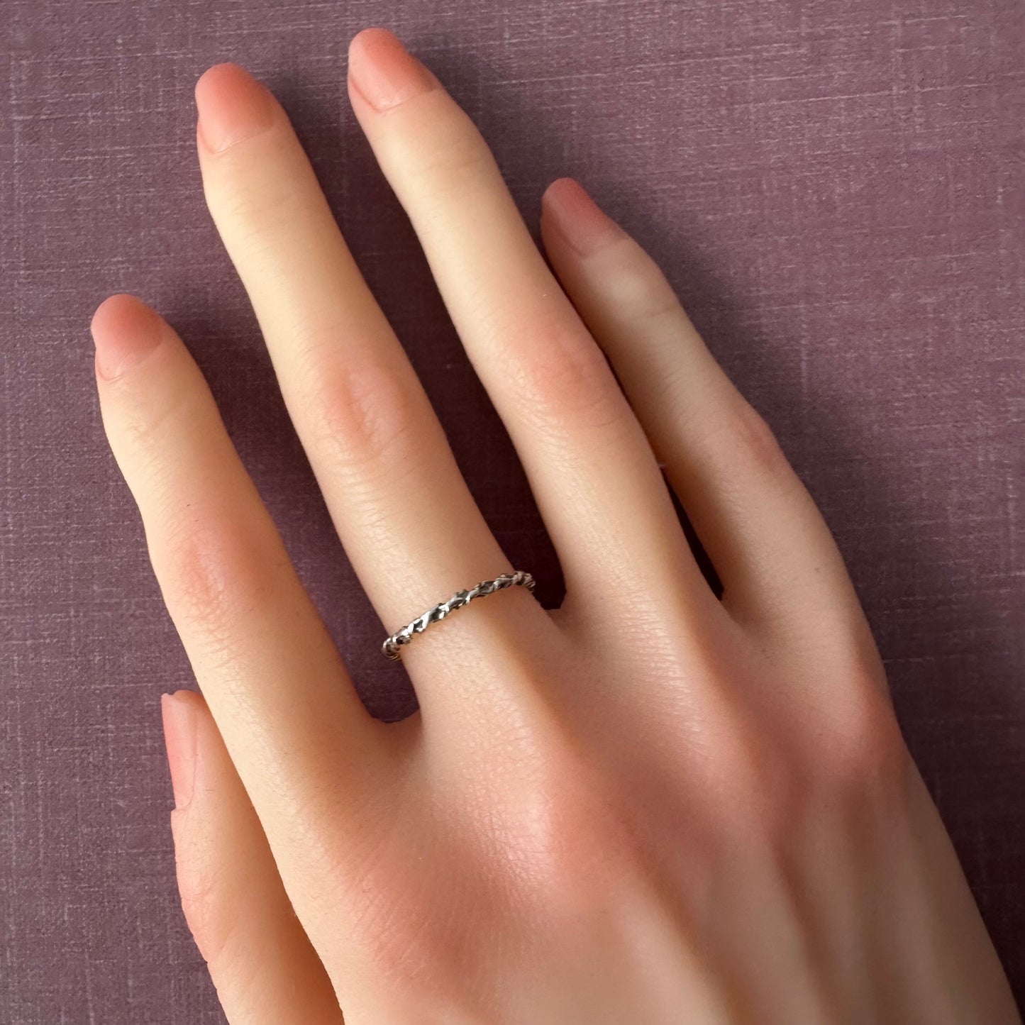 シルバー ツイストロープ リング 13.5号