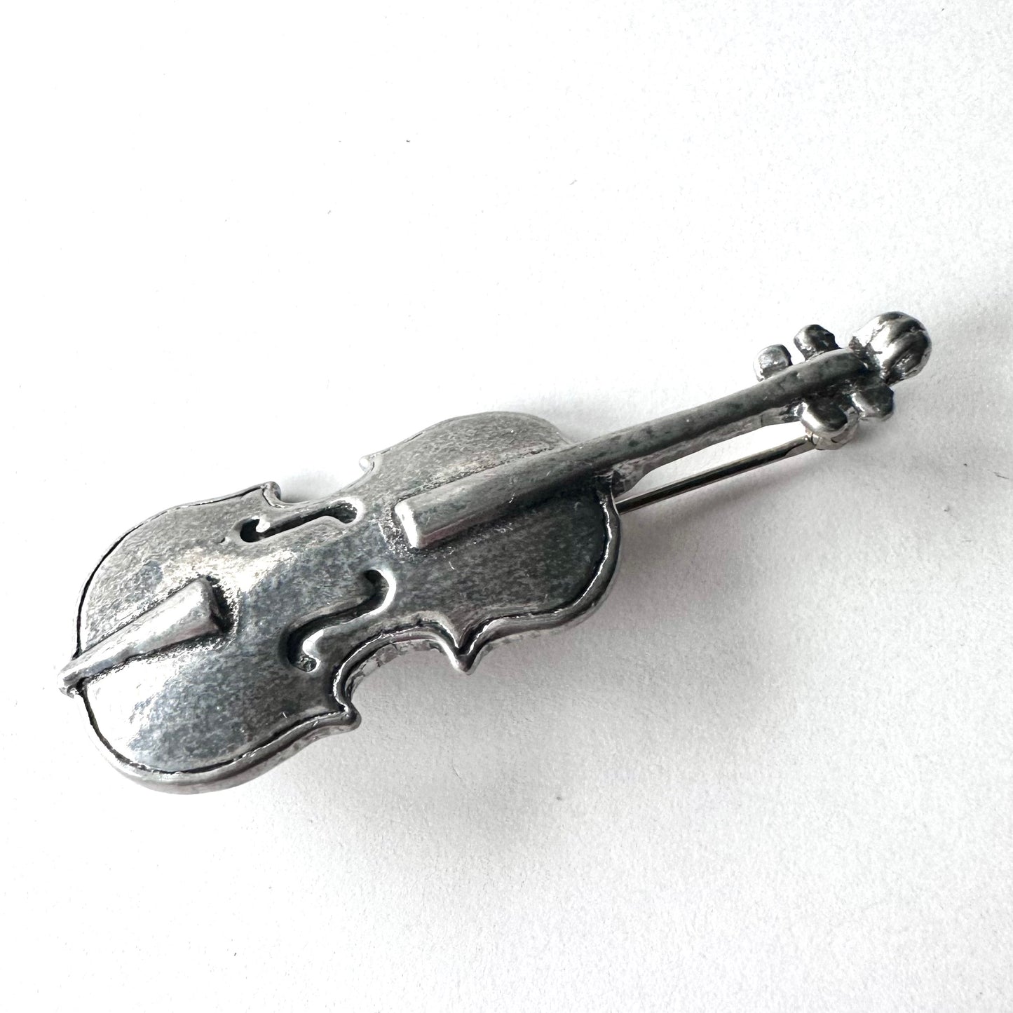 Albany Pewter バイオリン ブローチ