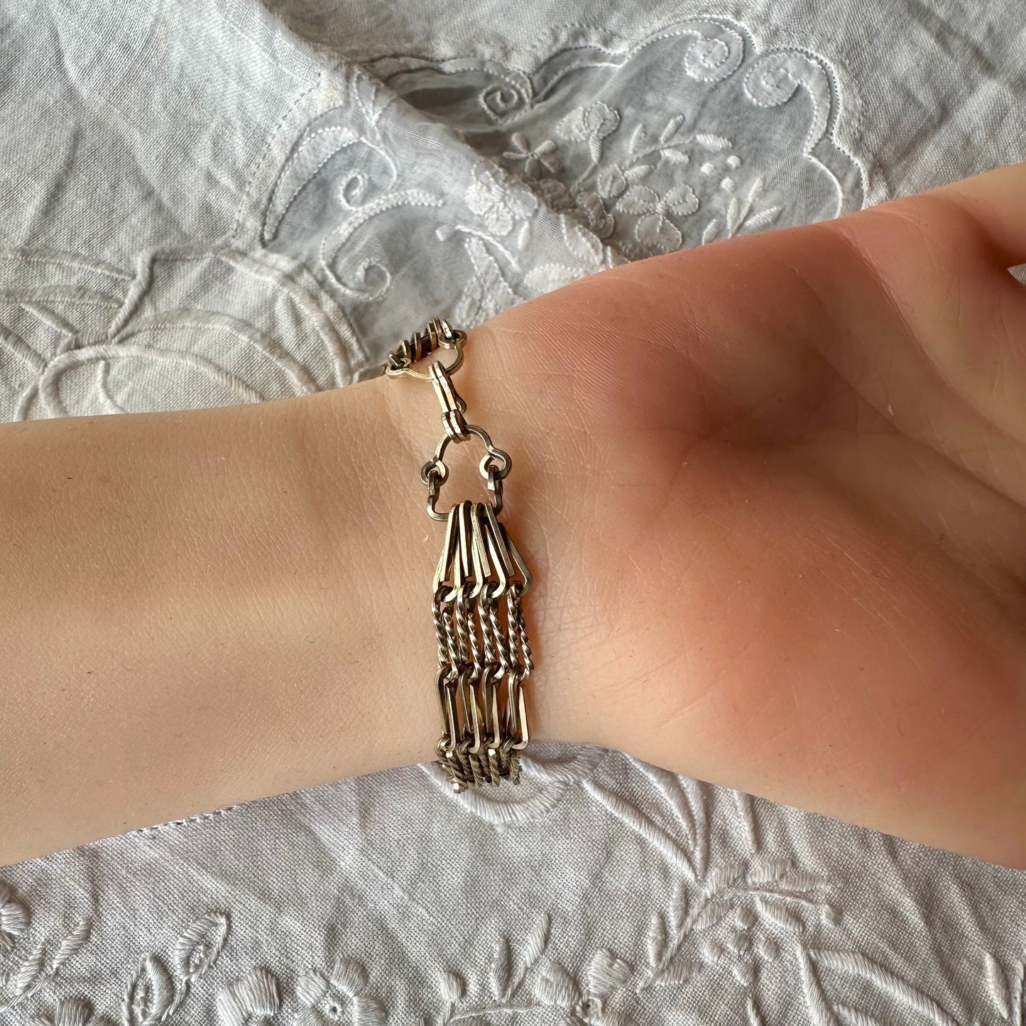 ロールドゴールド チェーンブレスレット