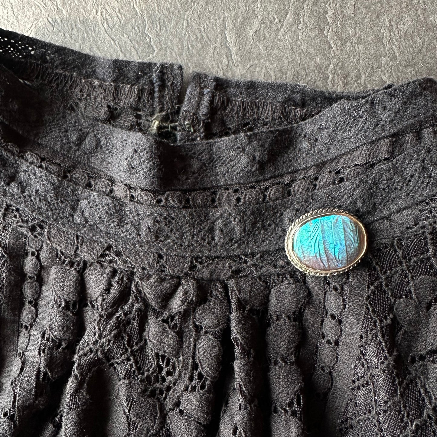 バタフライウィング オーバルブローチ ⑥