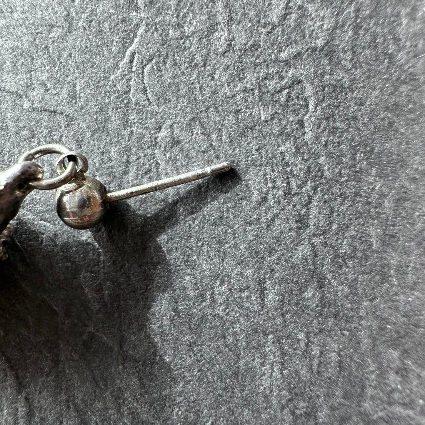 パインコーン ヴィンテージシルバーピアス