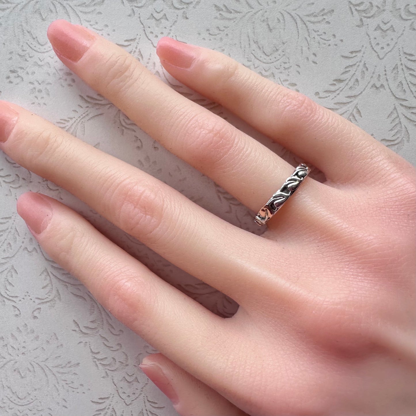 Clogau ウェルシュゴールド＆スターリングシルバー エタニティリング 12号