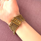 アールデコ ゴールドトーンメタル ブレスレット