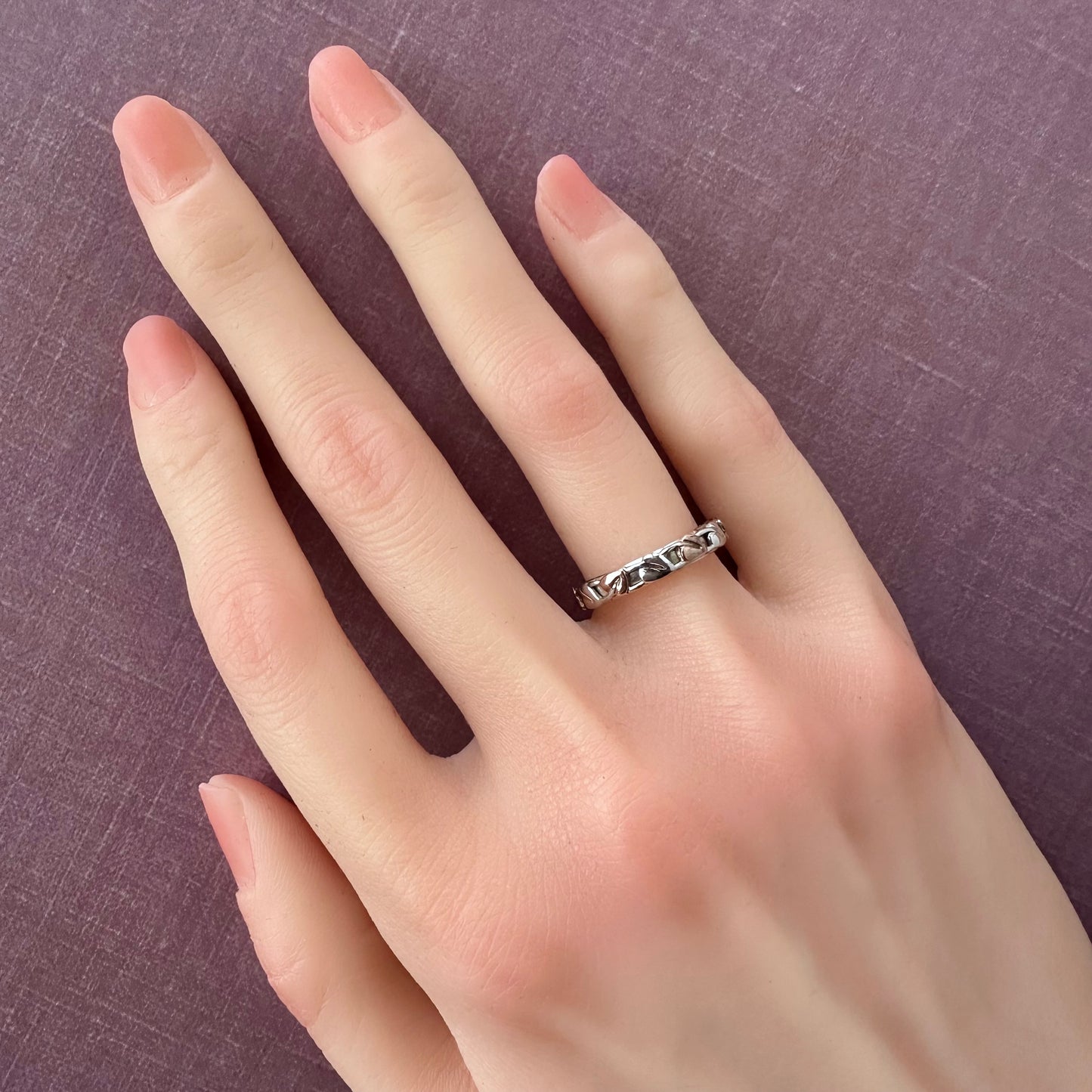 Clogau ウェルシュゴールド＆スターリングシルバー エタニティリング 14.5号