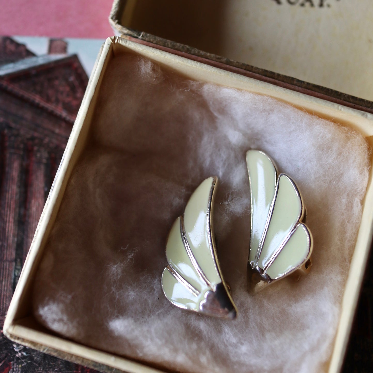 イエロー フェザー イヤリング