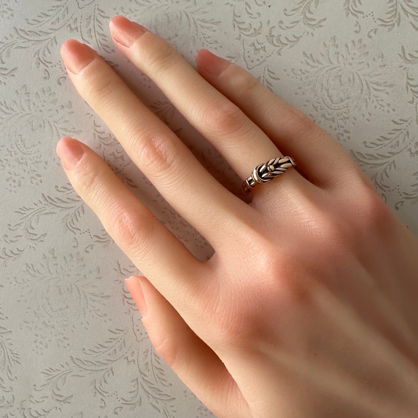 アンティーク ラヴァーズノットリング チェスター 1900年