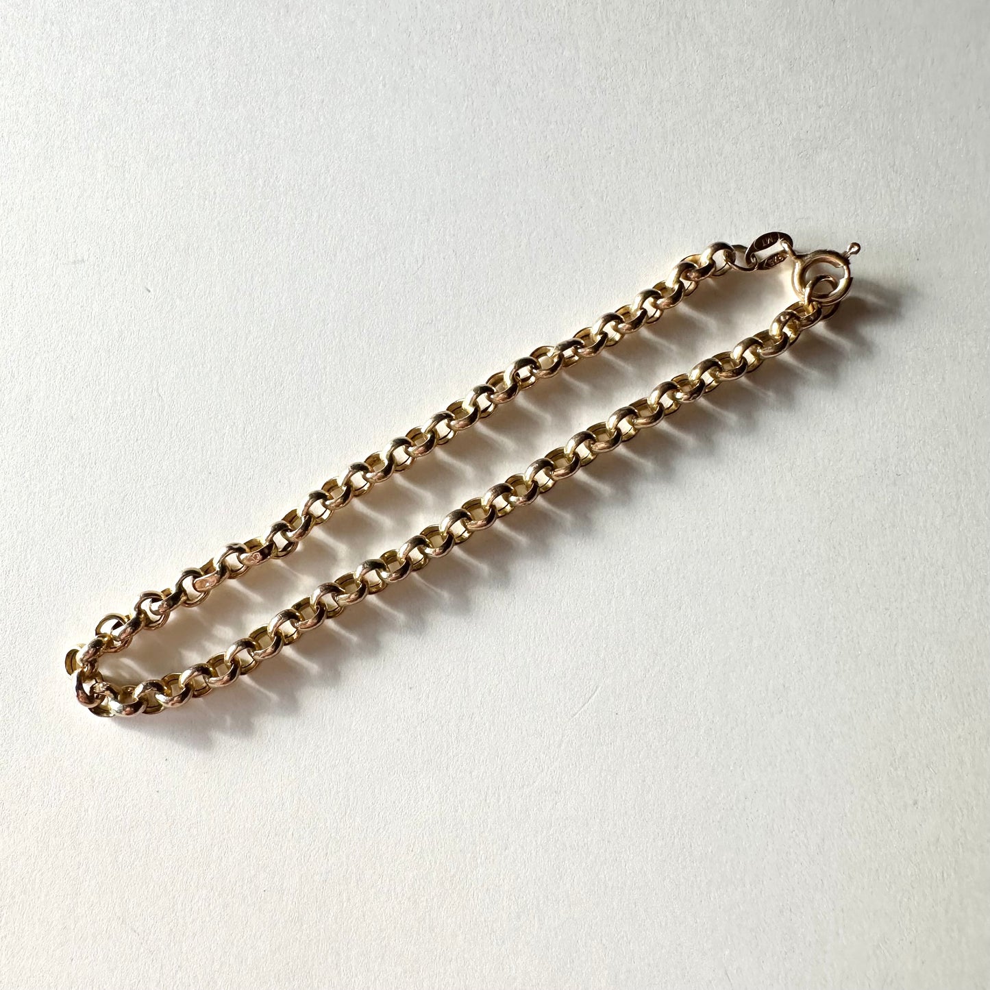 ヴィンテージ 9ctゴールド ベルチャーリンク ブレスレット 1990年