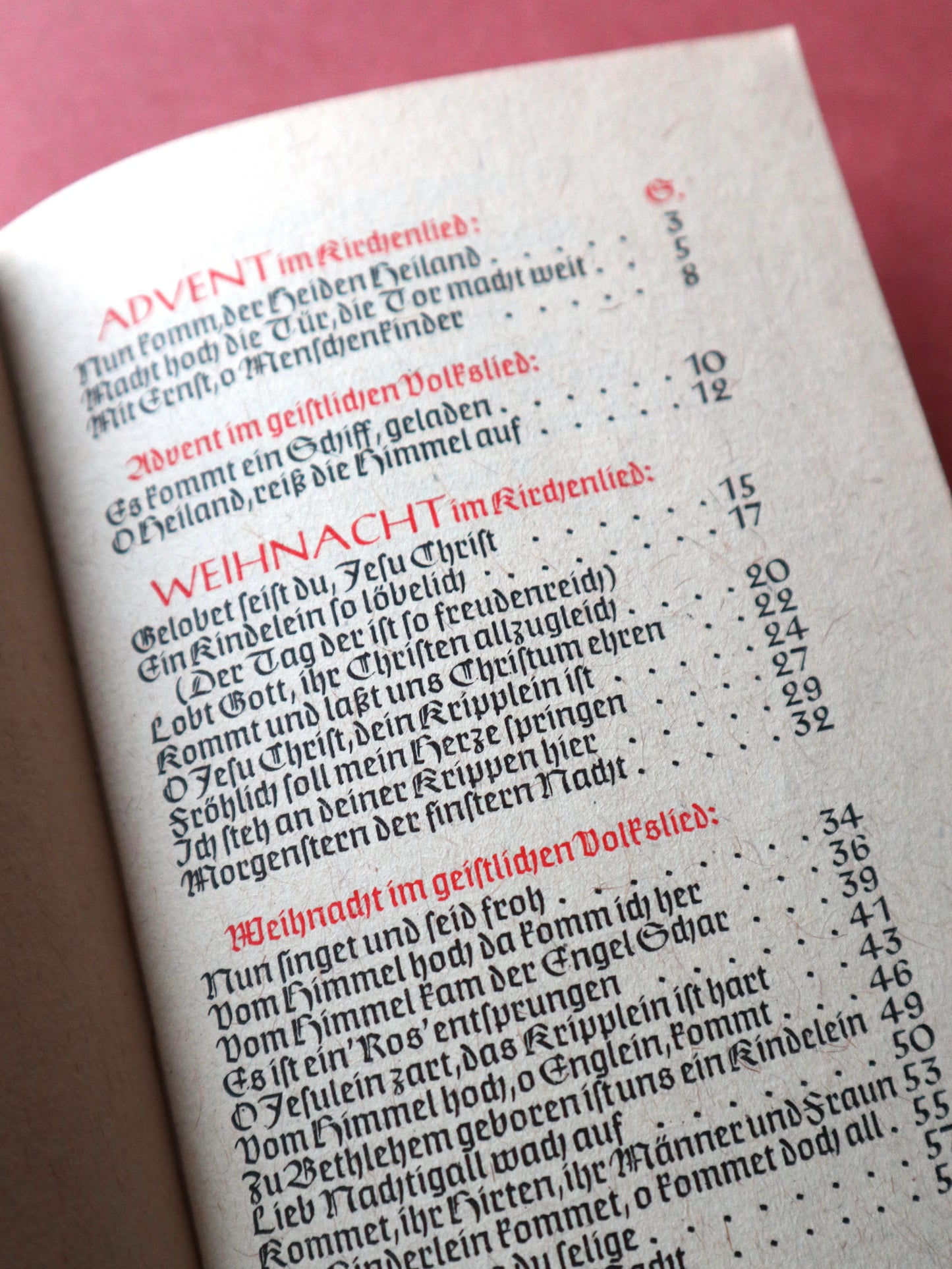 ドイツのクリスマスソングの楽譜 ヴィンテージブック 1952年