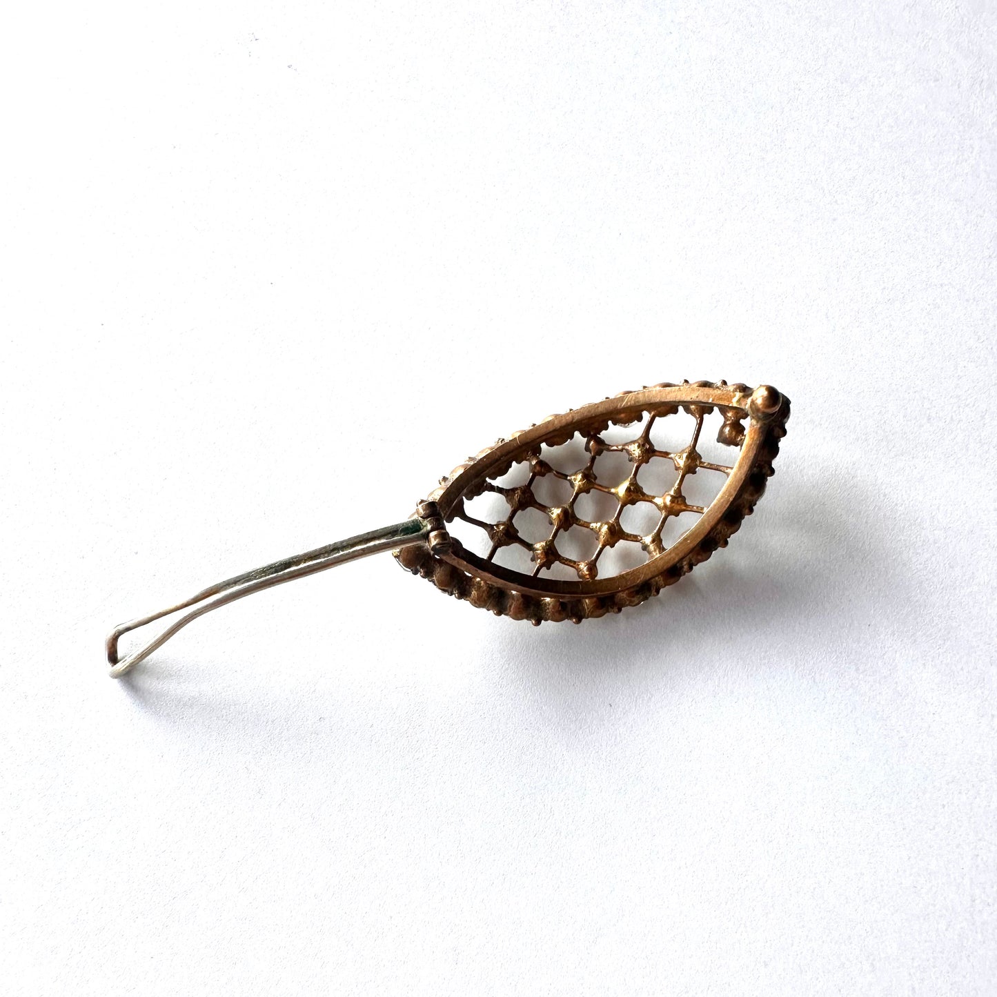 クリアグラス ヴィンテージヘアクリップ