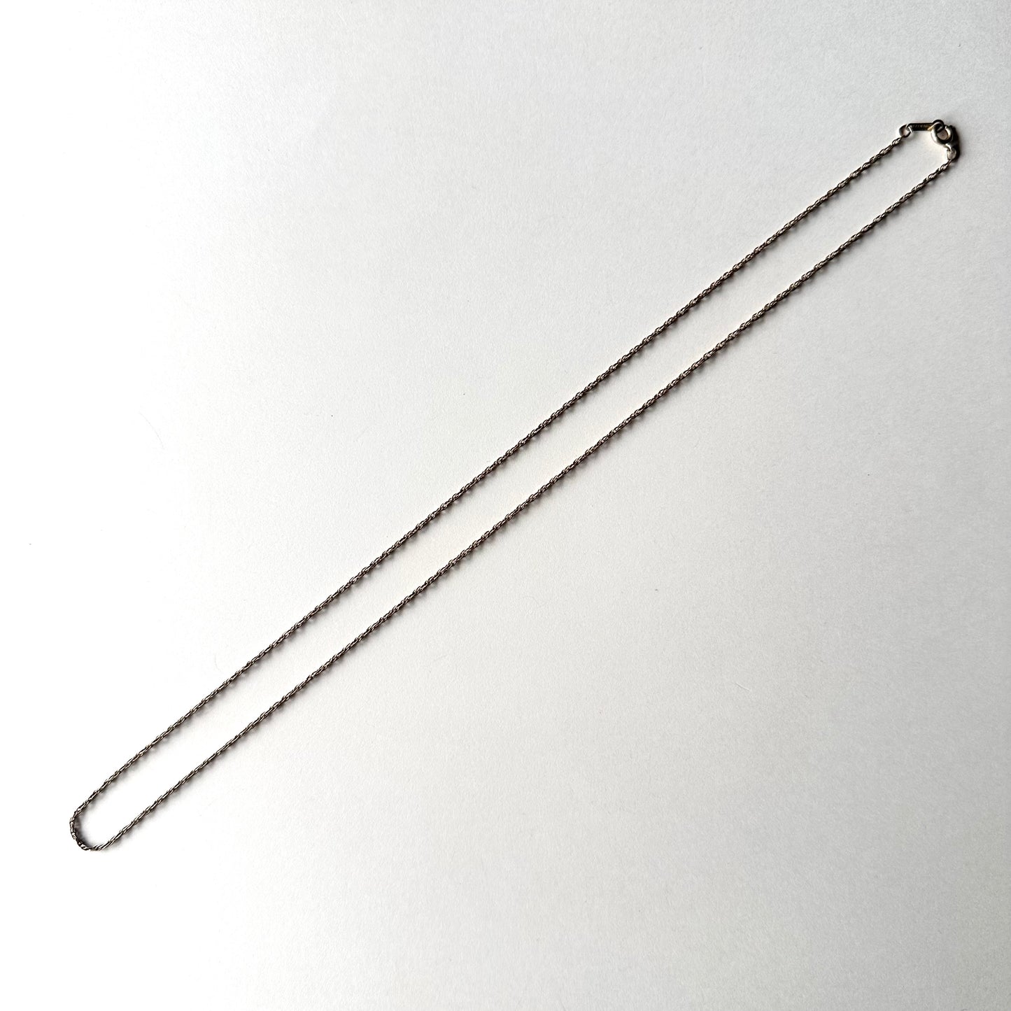 ヴィンテージ スターリングシルバー ロープネックレスチェーン