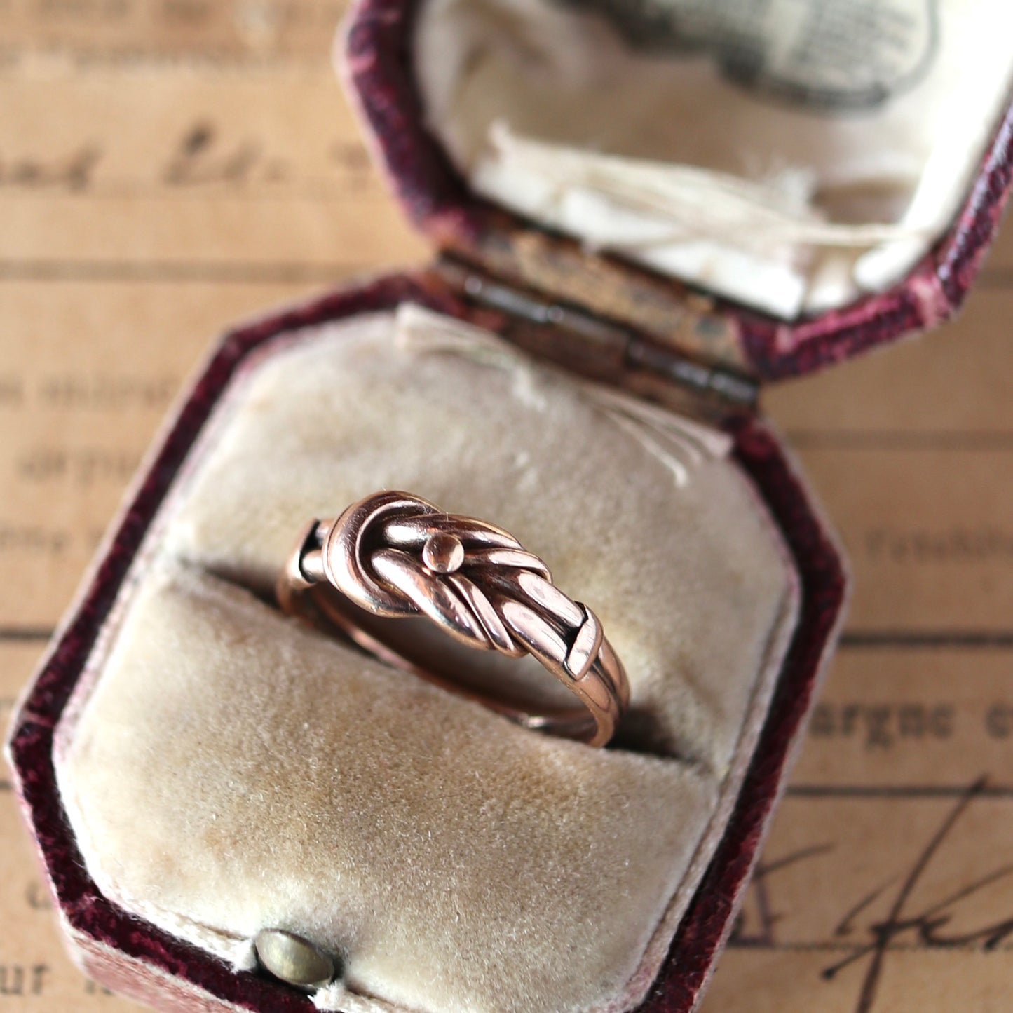 アンティーク ラヴァーズノットリング チェスター 1900年