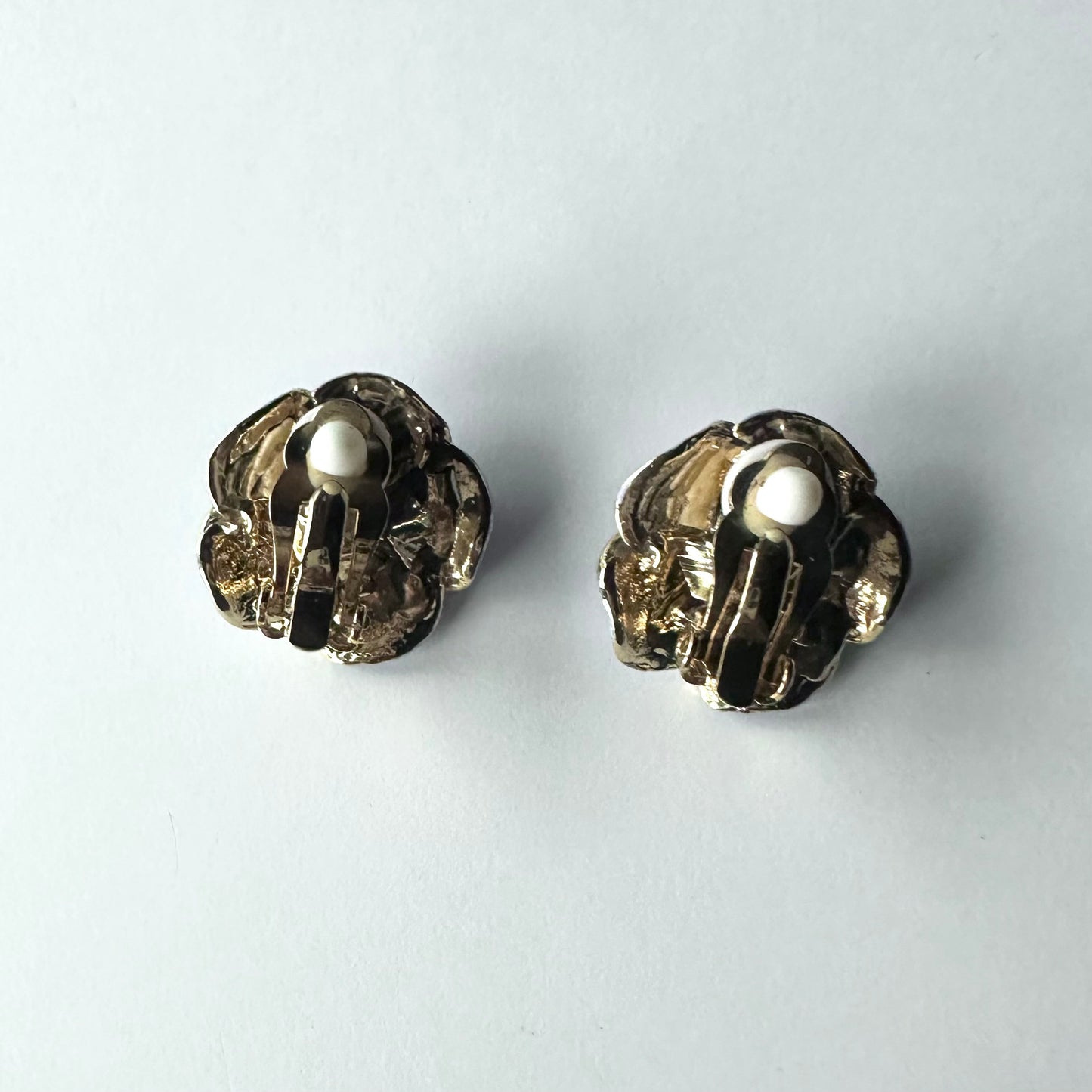 ラベンダーカラー フラワーイヤリング