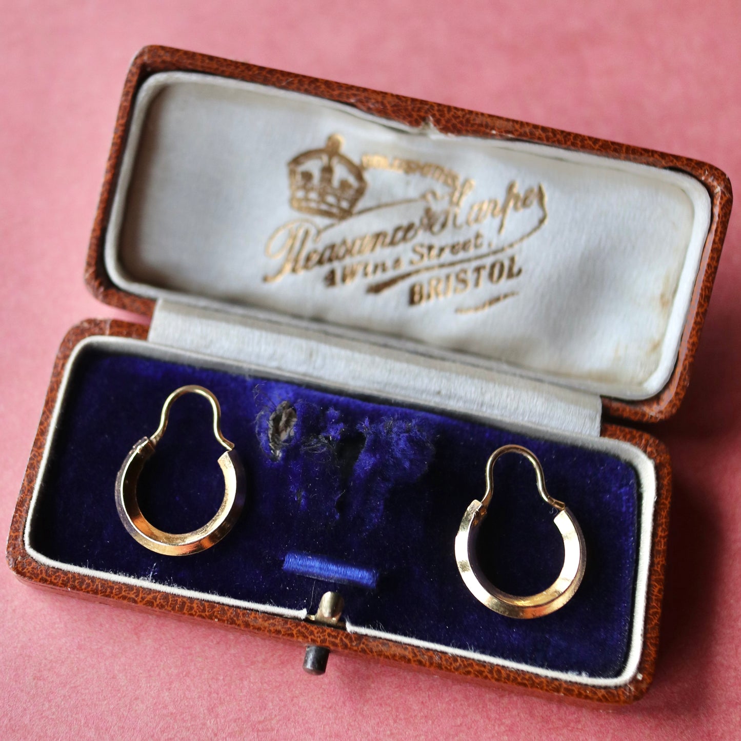 ロールドゴールド フープピアス