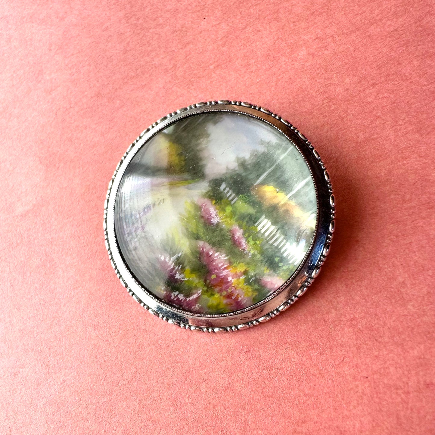 TLM ペイント ドームブローチ Spring