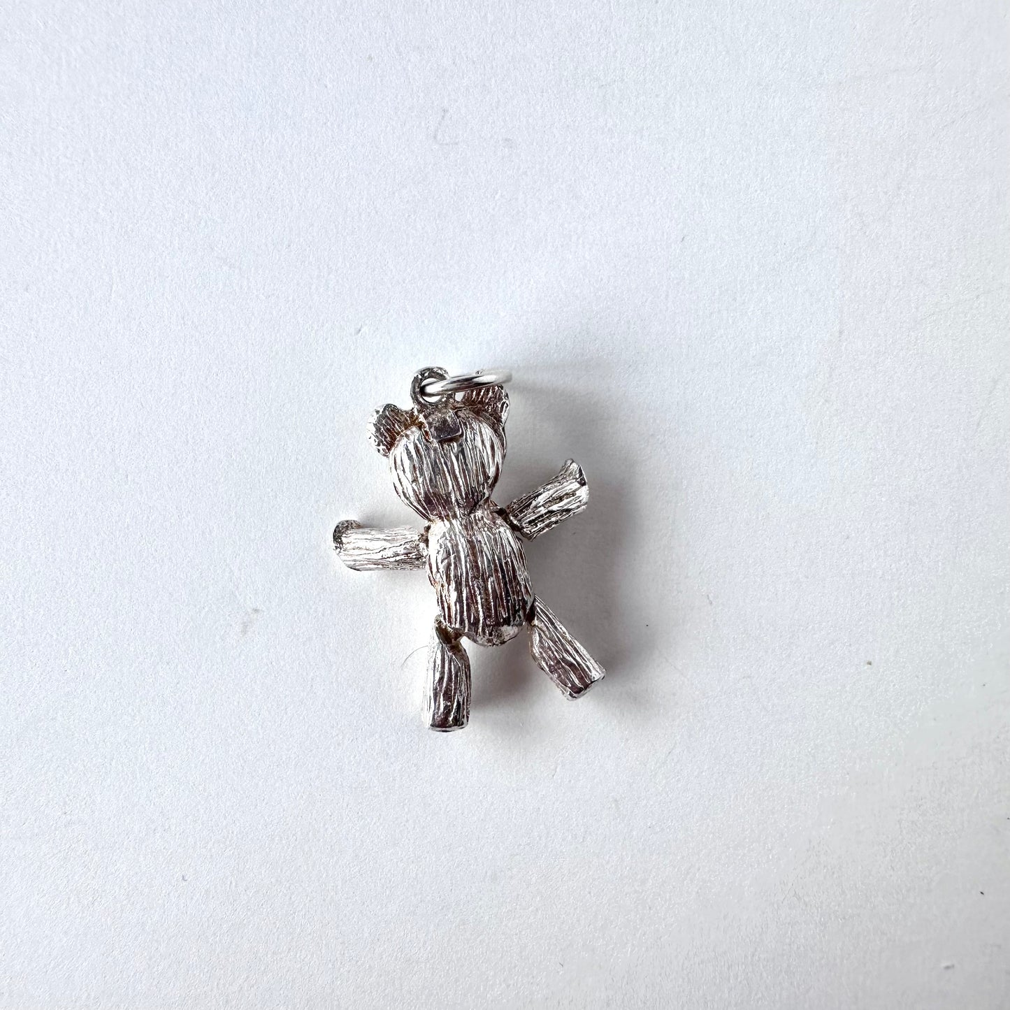 テディベア ヴィンテージシルバーチャーム(ムーヴタイプ)