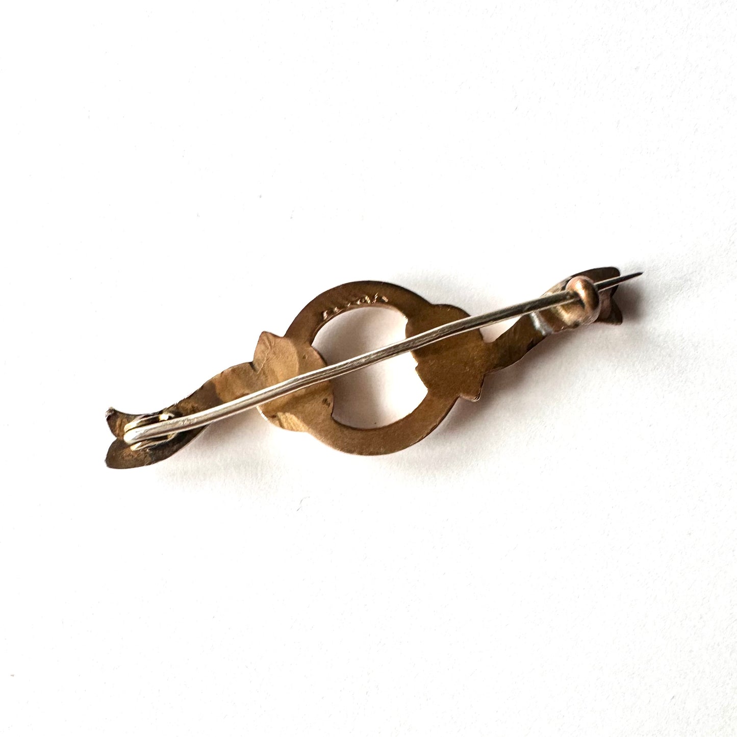 アンティーク リボンモチーフ ブローチ