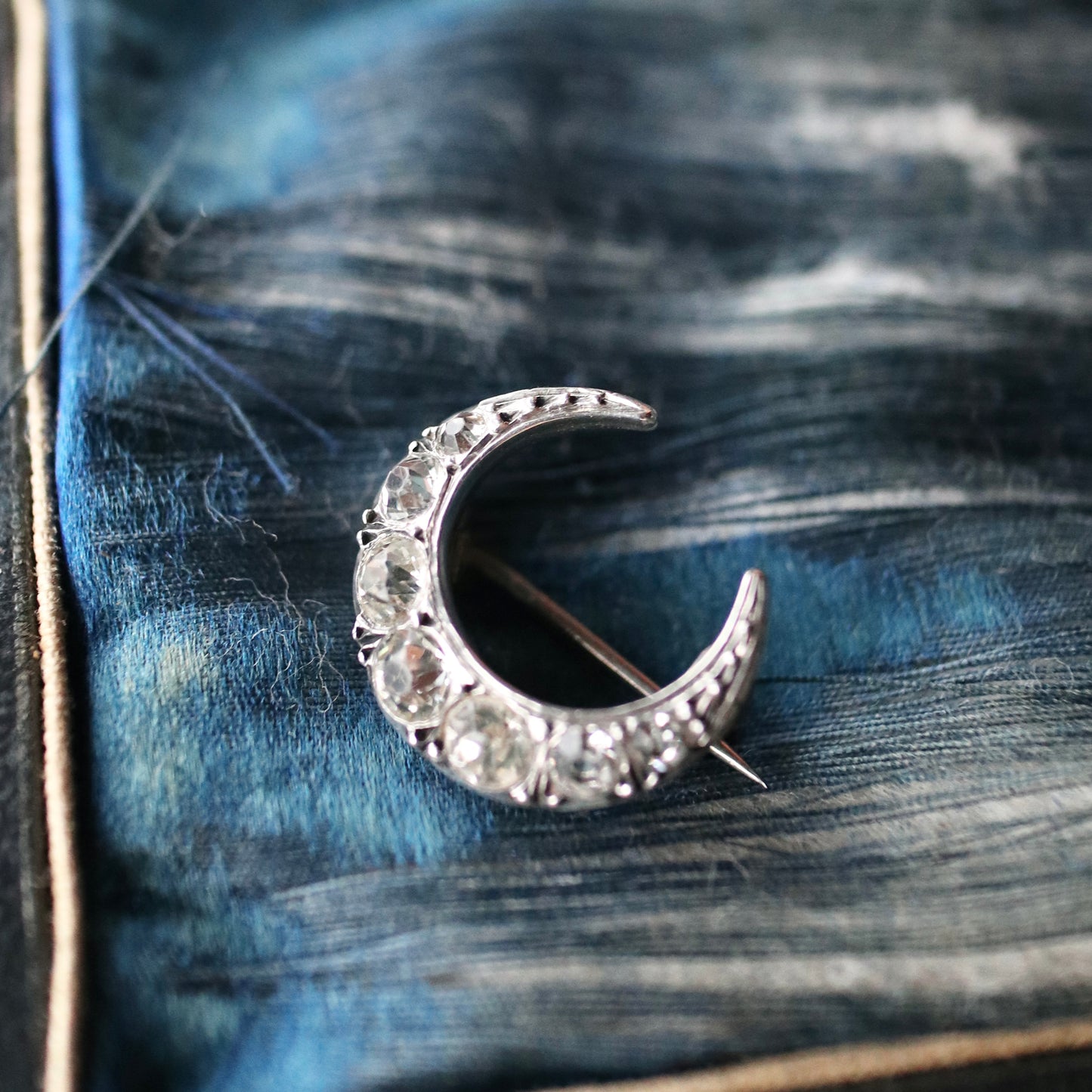 シルバー900 ミニクレセント ブローチ