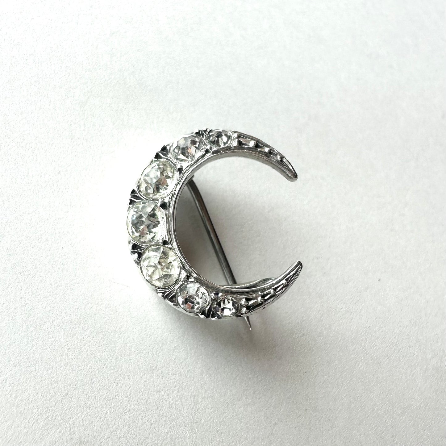 シルバー900 ミニクレセント ブローチ