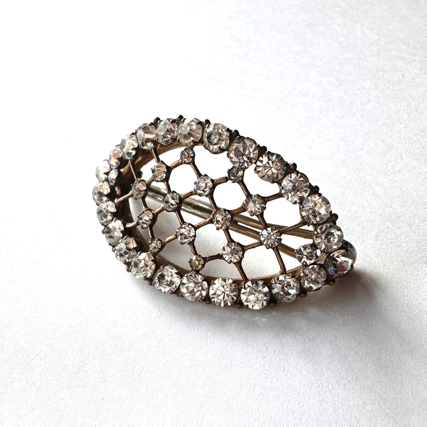 クリアグラス ヴィンテージヘアクリップ