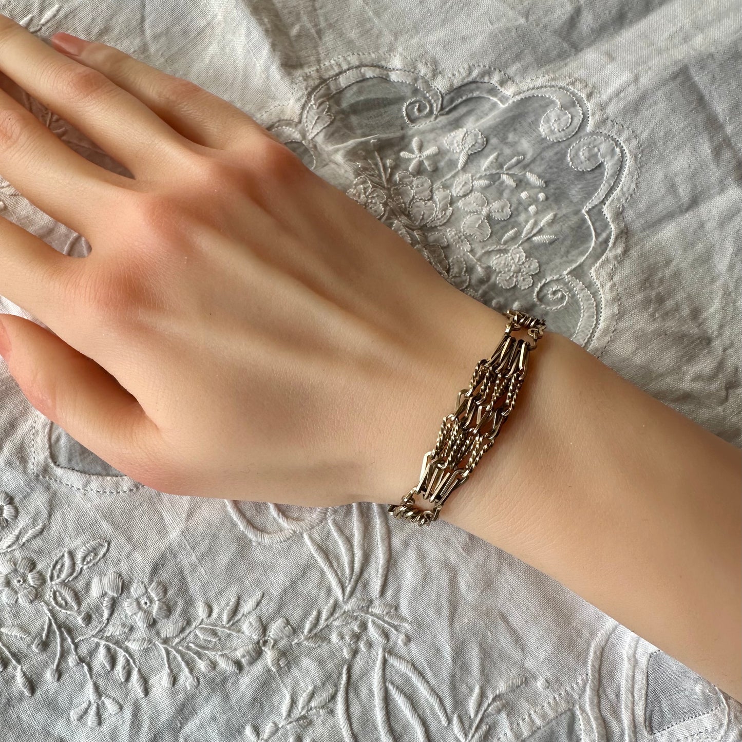 ロールドゴールド チェーンブレスレット