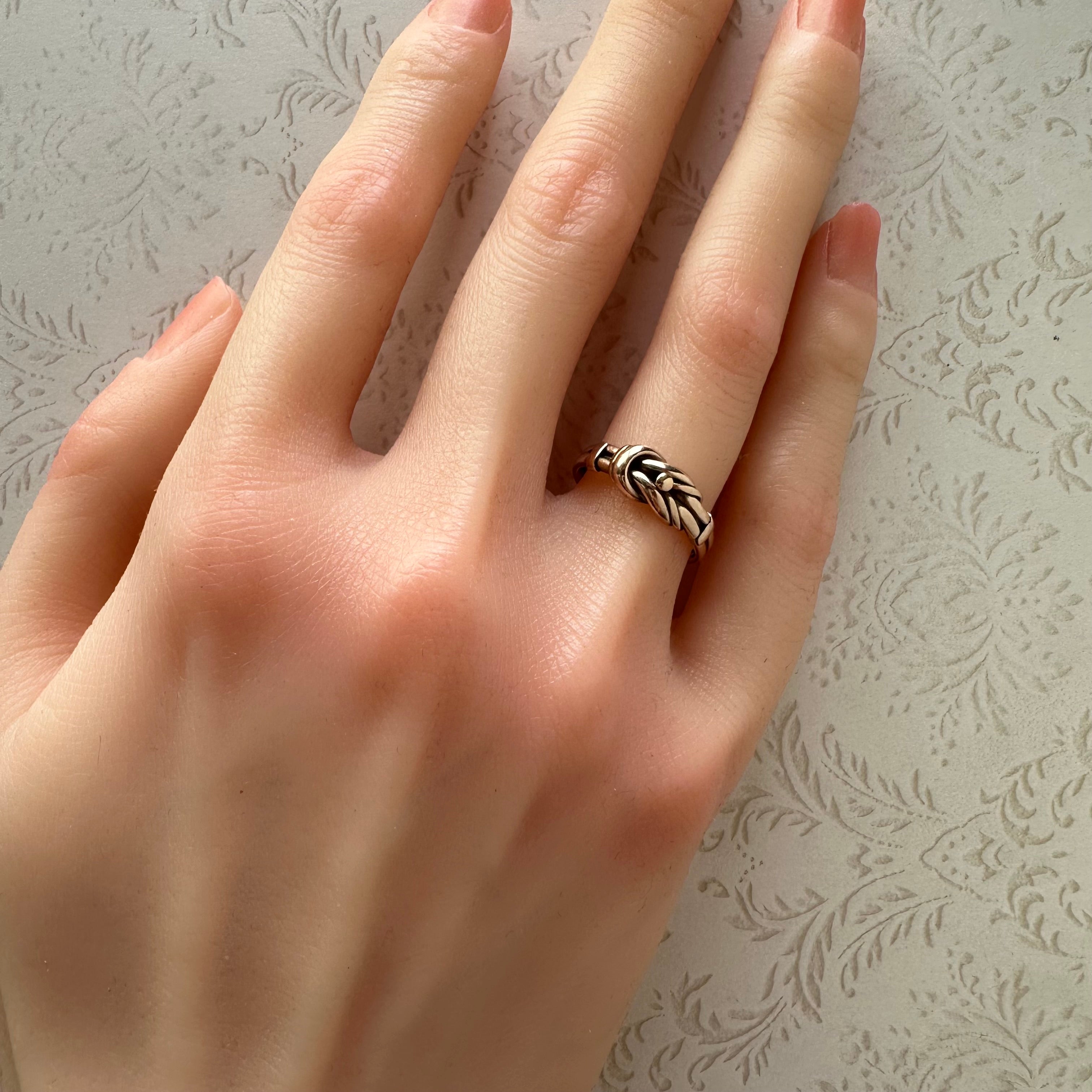 アンティーク ラヴァーズノットリング チェスター 1900年 – Amelie Antique