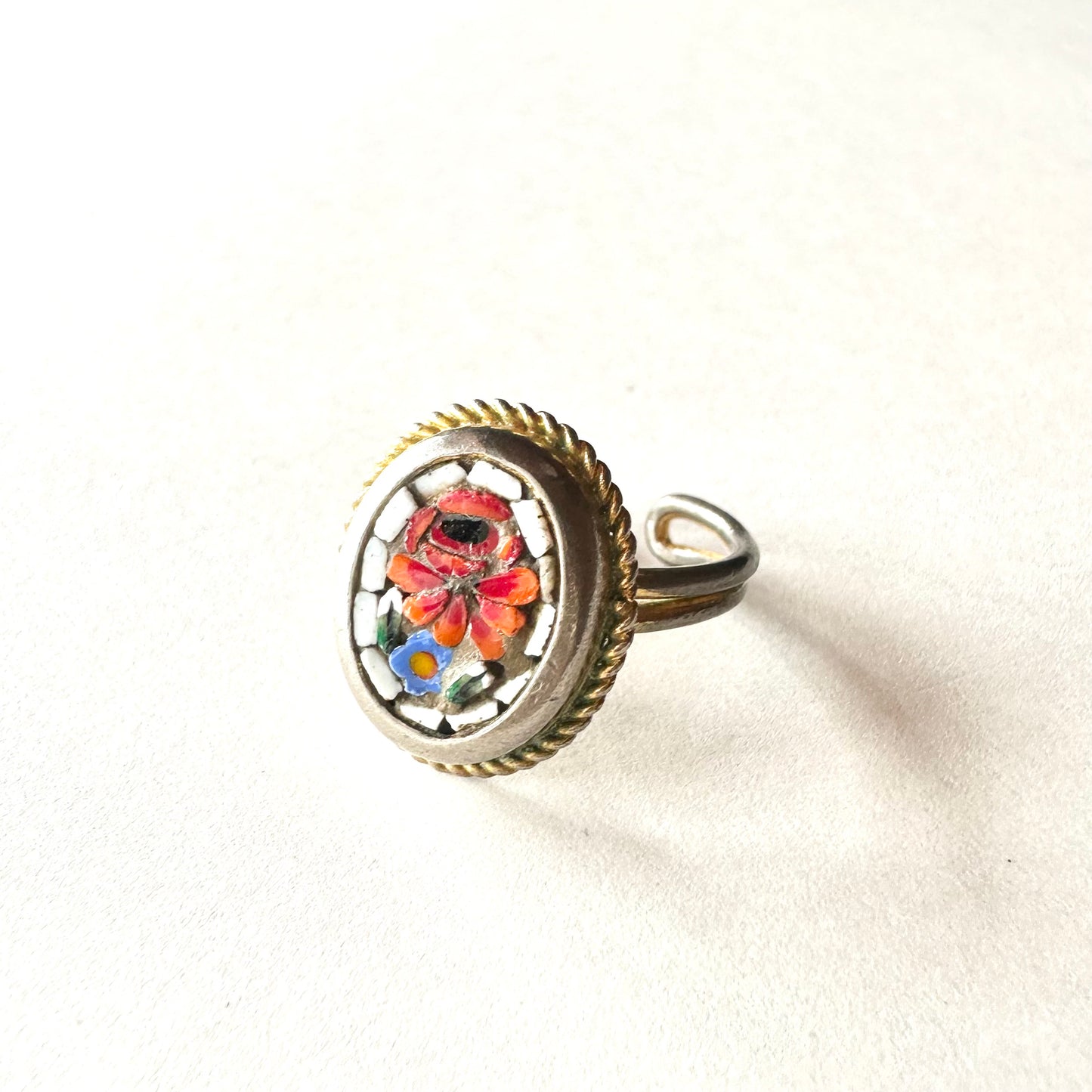 マイクロモザイク ヴィンテージリング